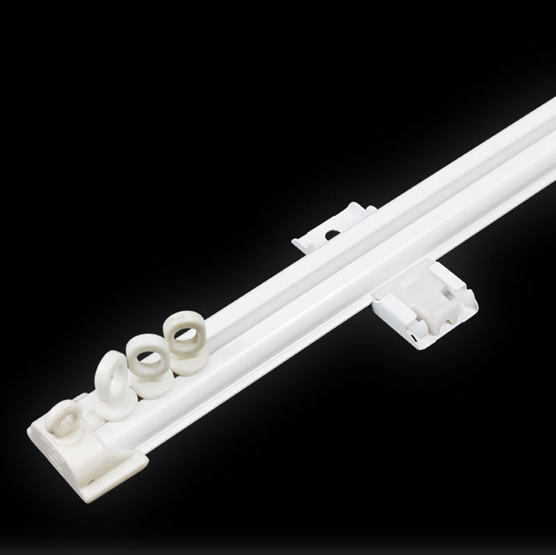 Plastic Curtain Track Ceiling Mounted Double Curtain Rail
