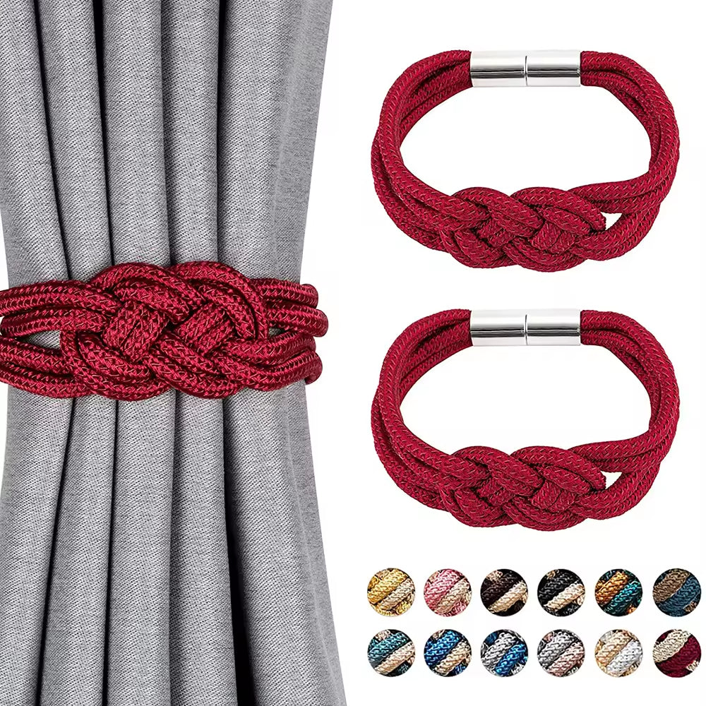 Low Price Home Decorative Rope Magnetic Curtain Holders Holdbacks Tieback