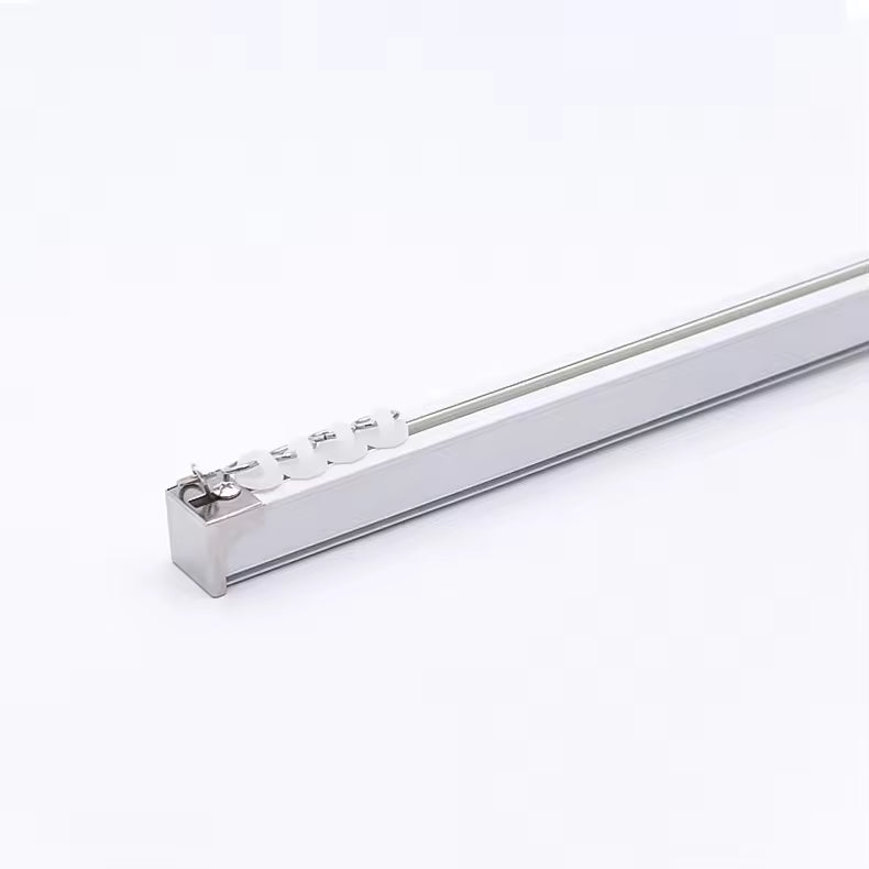Industrial Heavy Duty Aluminum Profiles Wave Double Track Curtain Rail for Curtains