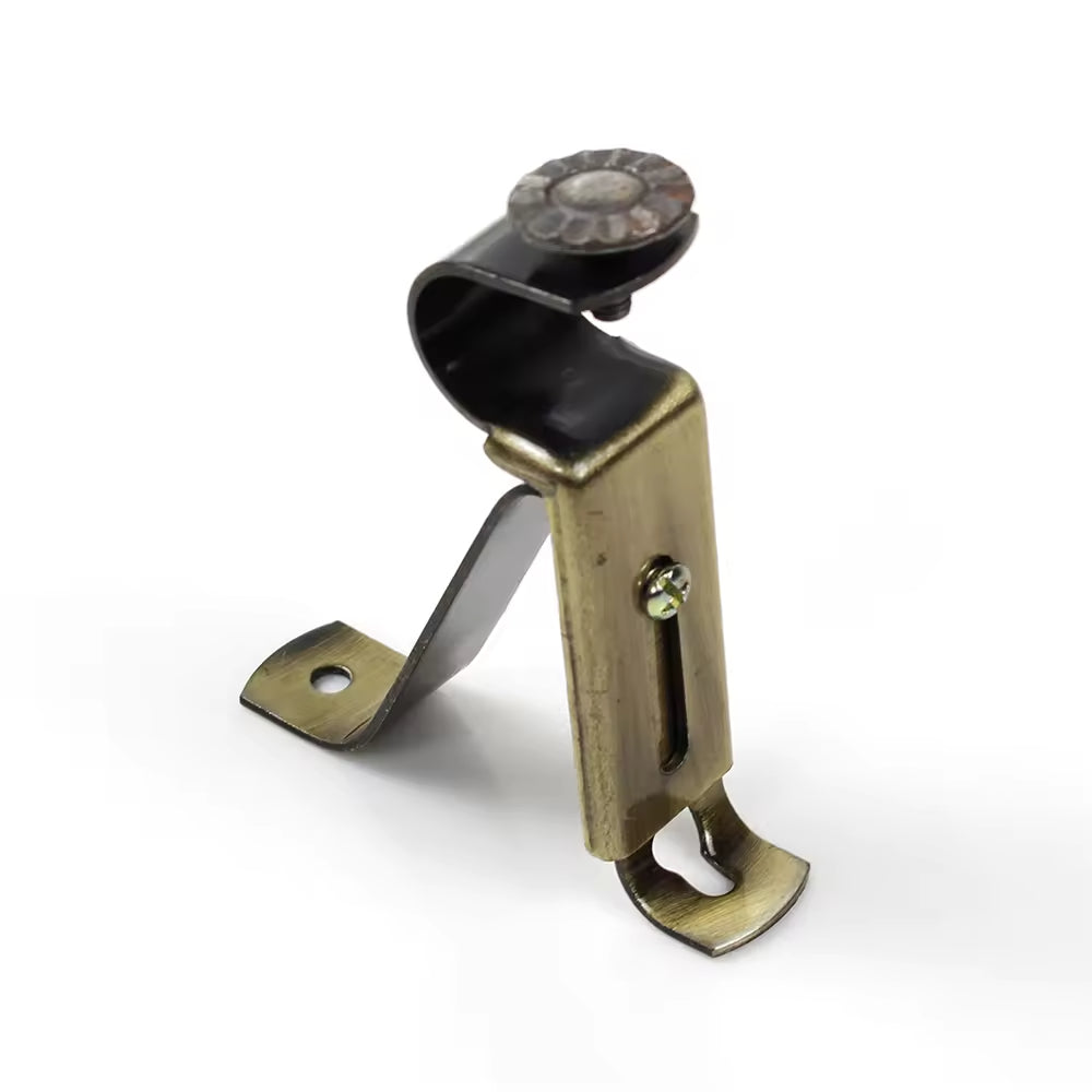 Wholesale Metal 25mm 28mm Curtain Rod Bracket Low Price Single Curtain Pole Bracket