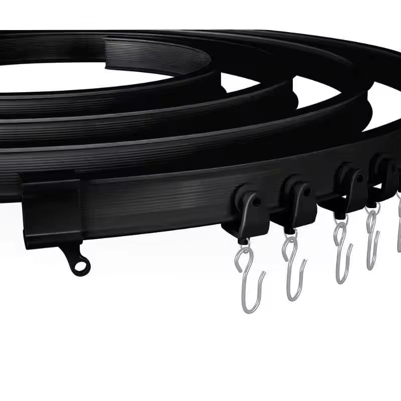 3M PVC Flexible Ceiling Curtain Rail Set | Noise-Free Sliding Design (Home & Commercial Use)
