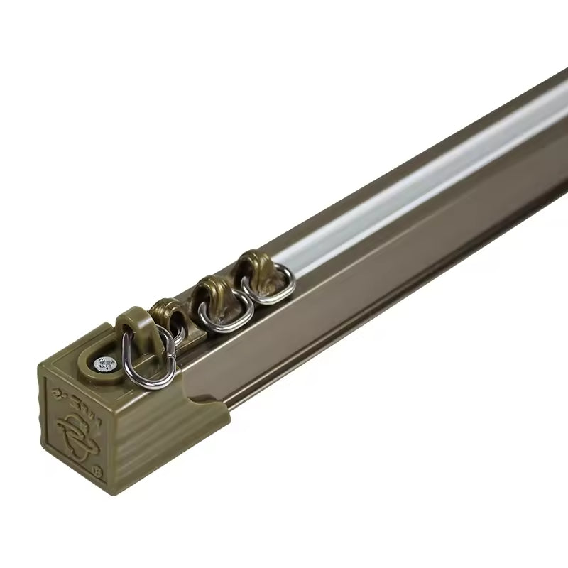 Heavy Duty Curtain Track Aluminum Alloy S Fold Ceiling Mounted Curtain Rail