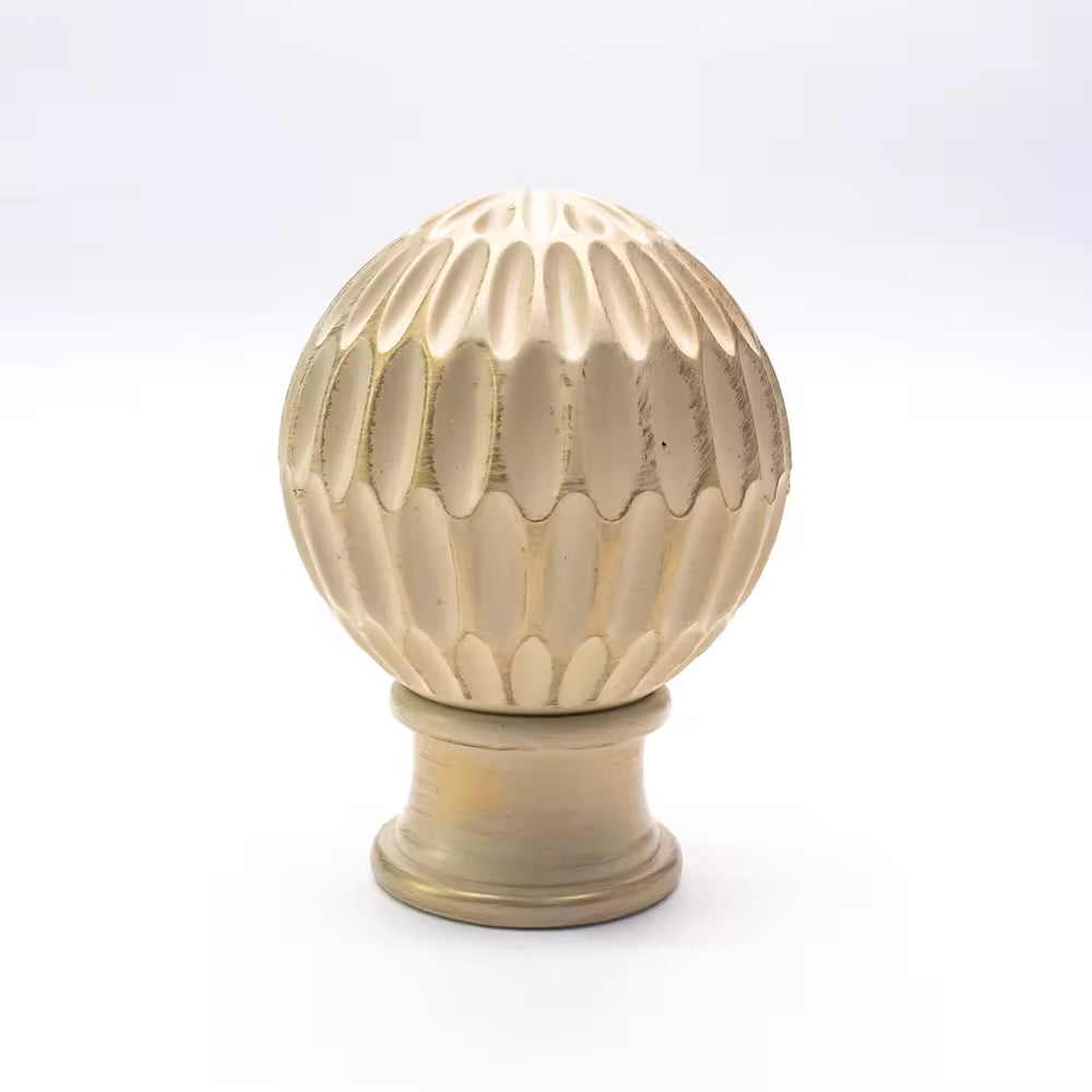 28mm Fancy Decorative Cone Shaped Silver PP Resin Plastic Curtain Rod Finials