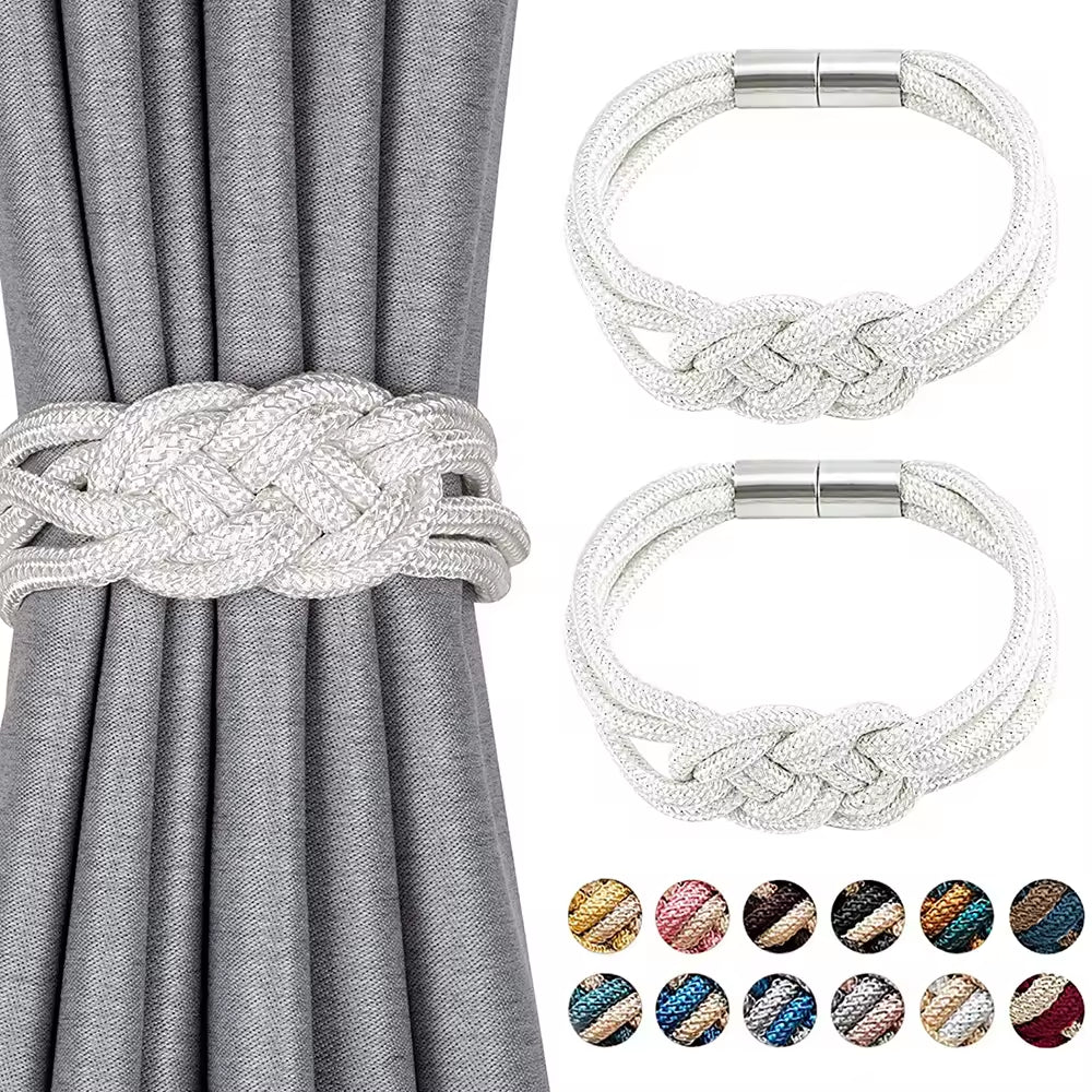 Low Price Home Decorative Rope Magnetic Curtain Holders Holdbacks Tieback