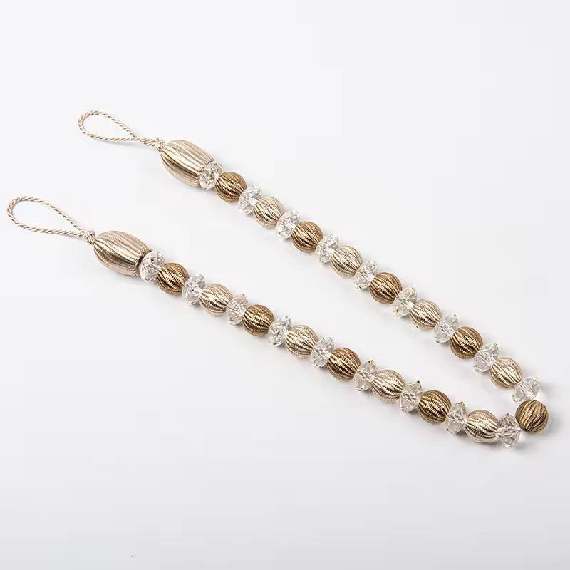 New Style Living Room Decoration 2 Pieces Acrylic Curtain Tie Back Accessories Luxury