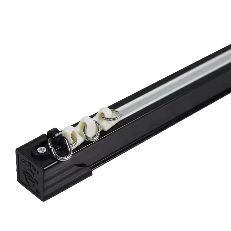Heavy Duty Curtain Track Aluminum Alloy S Fold Ceiling Mounted Curtain Rail