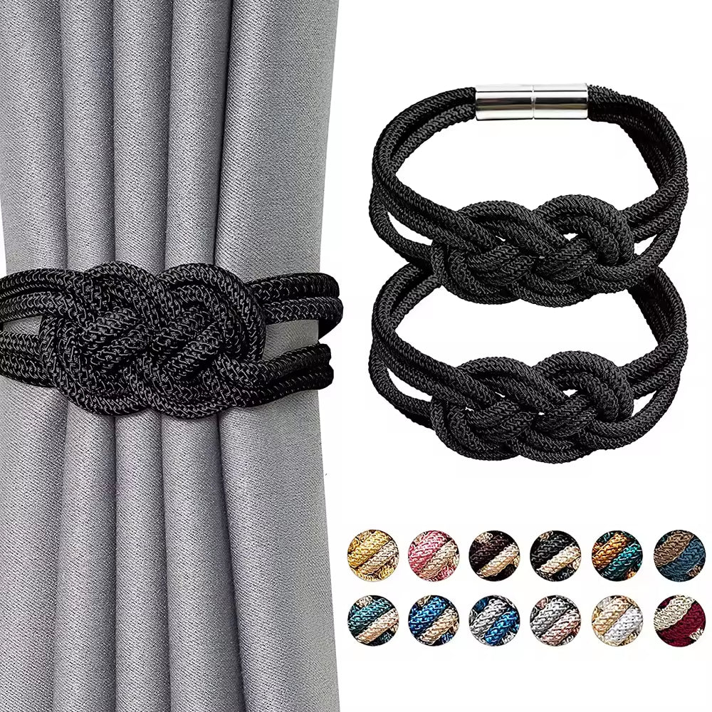 Low Price Home Decorative Rope Magnetic Curtain Holders Holdbacks Tieback