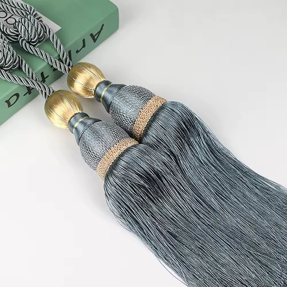 Braided Curtain Tieback for Drape Window Curtain Tassel Tiebacks for Curtains