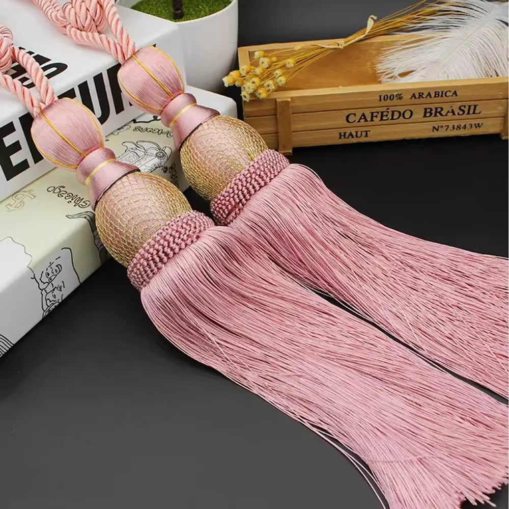 Braided Curtain Tieback for Drape Window Curtain Tassel Tiebacks for Curtains