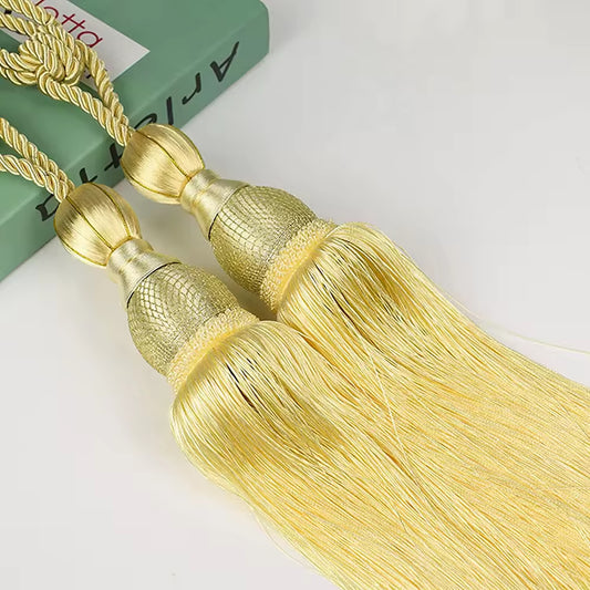 Braided Curtain Tieback for Drape Window Curtain Tassel Tiebacks for Curtains