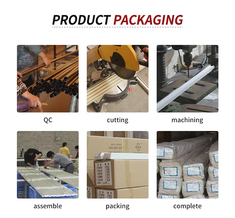 Wholesale Factory Produce Aluminum Metal Bathroom Telescopic Shower Curtain Rod Eco-friendly