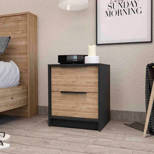 Washington Nightstand, Two Large Drawers