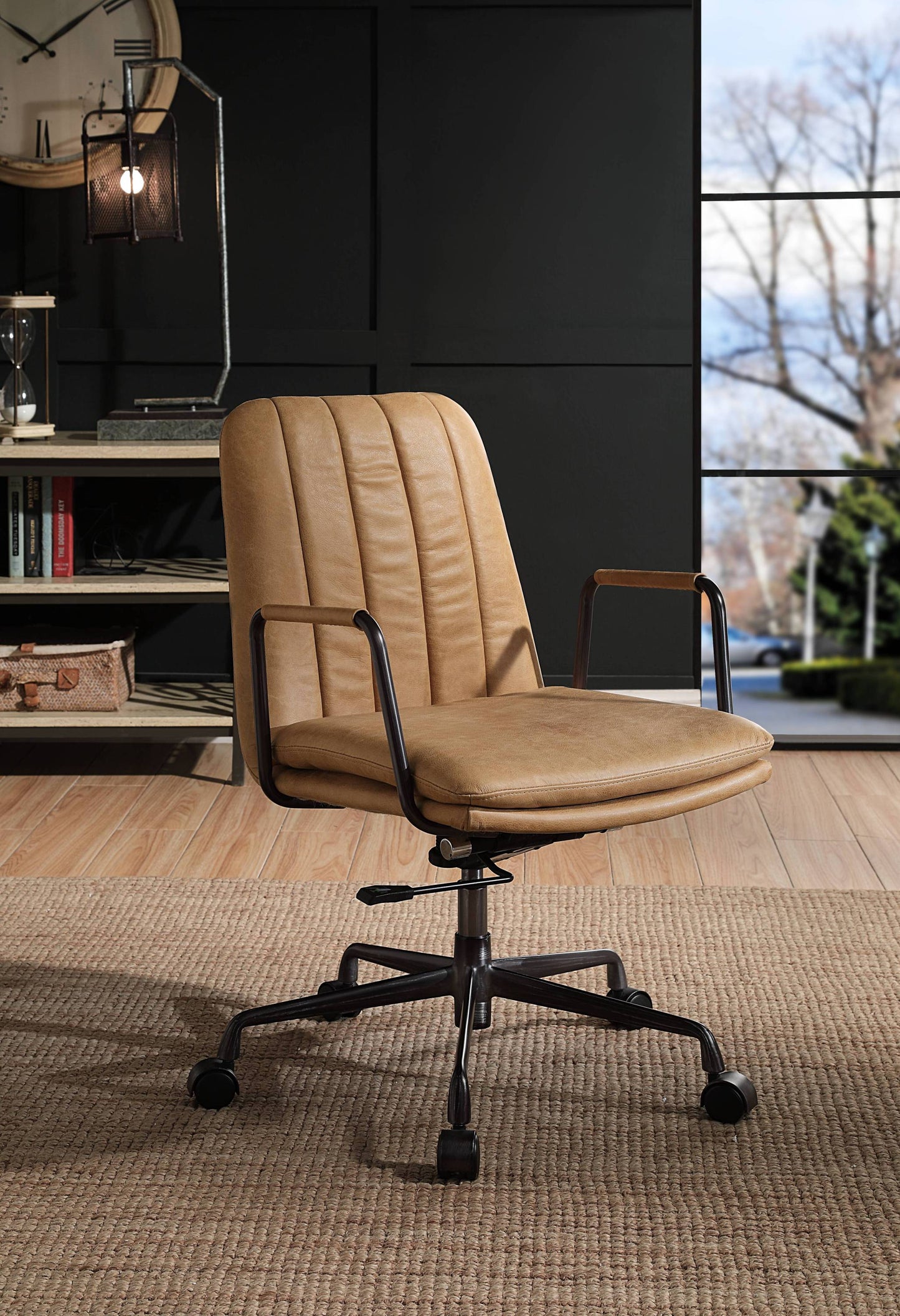 Eclarn Rum Top Grain Leather Office Chair