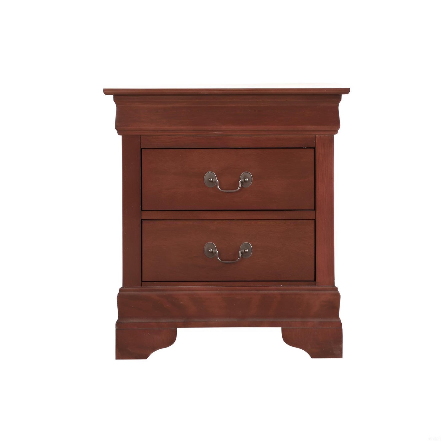 Elegant Traditional Nightstand Cherry Finish Particle Board 24x22x16 Inches