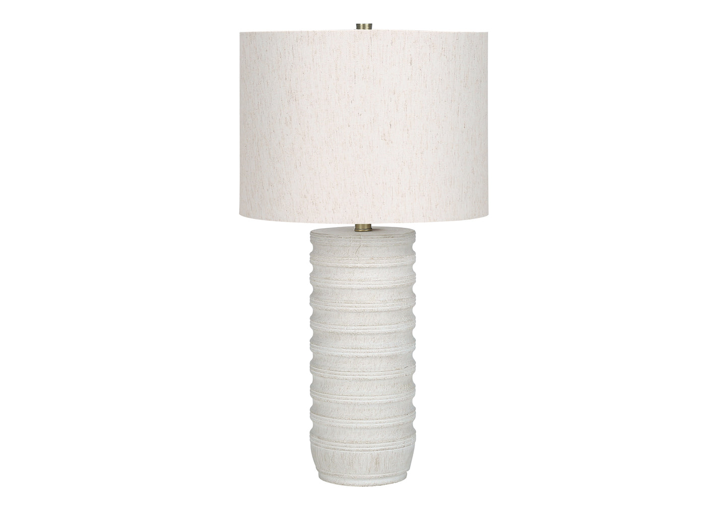 Lighting, 28'h, Table Lamp, Cream Resin, Ivory / Cream Shade, Transitional