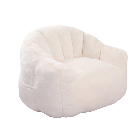 Beanbag Chair, Beanbag Sofa Chair with Armrests Stuffed High-Density Foam, Lazy Sofa Comfy Chairs Beanbag Chair for Adults in Living Room, Bedroom Reading