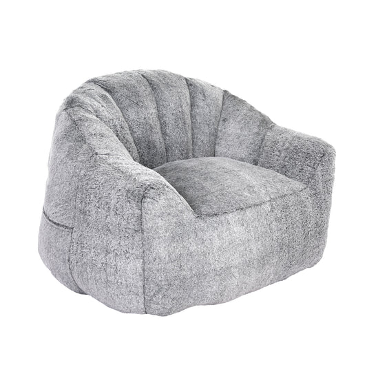 Beanbag Chair, Beanbag Sofa Chair with Armrests Stuffed High-Density Foam, Lazy Sofa Comfy Chairs Beanbag Chair for Adults in Living Room, Bedroom Reading