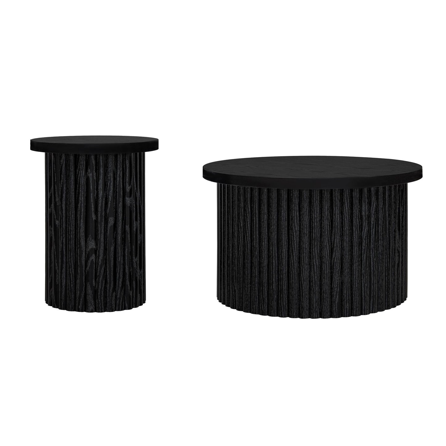 Coffee Table Set of 2, Round Coffee Table, Modern Side Tables Accent End Table for Living Room, Apartment