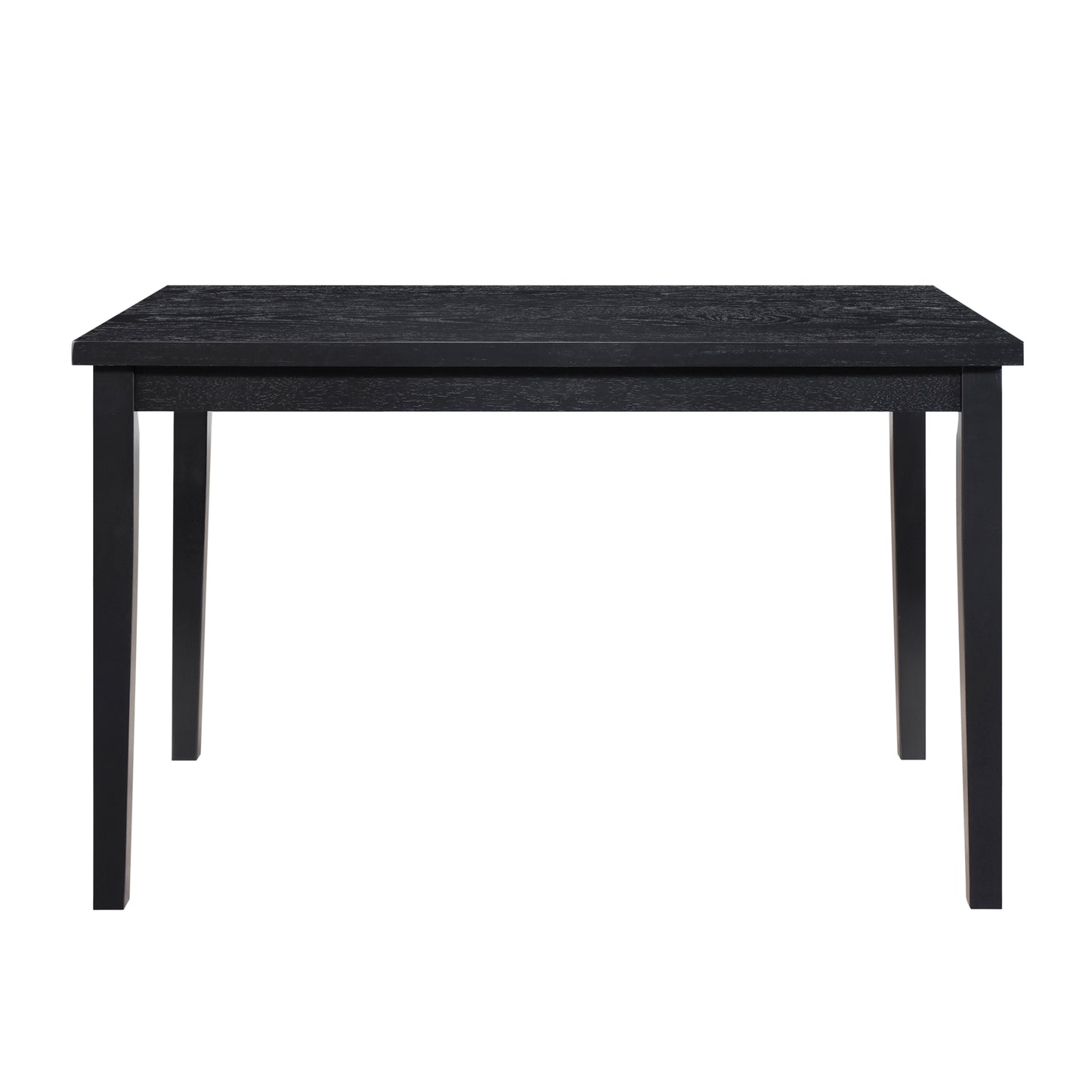 Black Finish Dining Table Casual Style Dining Room Wooden Furniture 1pc Modern Dinette