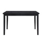 Black Finish Dining Table Casual Style Dining Room Wooden Furniture 1pc Modern Dinette