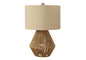 Lighting, 22'h, Table Lamp, Brown Rope, Beige Shade, Transitional