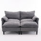 Convertible Combination Sofa, Sofa U-Shaped, Sofa with Footstools with Storage, Gray Sofa for Living Room, Living Room/Bedroom/Office/Small Space 2-Seater Combination Sofa - (Gray)