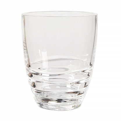 Leading Ware Swirl Acrylic Drinking Glasses Set of 4, 15oz, Clear, BPA-Free, Durable Plastic