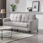 Callie 79' Light Gray Woven Fabric Sofa