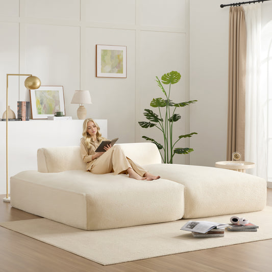 [VIDEO+NEW]90.0'Oversized Modular Sectional Sofa,Fully Compressed,Spacious Foam-Filled Sofa Bed for Living Room,elderly - friendly design,2 PC Free Combination,No Assembly Required,3 Colors