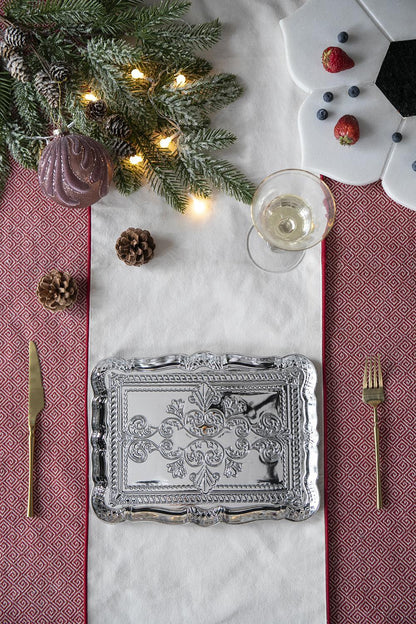 6 Pack Plastic Charger Plate, 11.8' x 9.1'