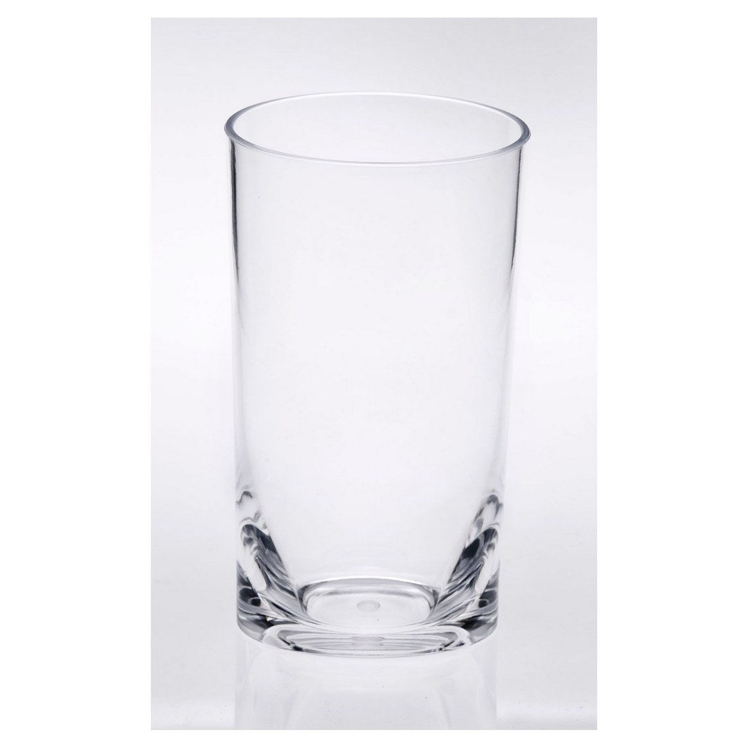 Leading Ware Oval Halo Tritan Glasses Set of 4 Hi Ball 15oz Clear Plastic BPA Free