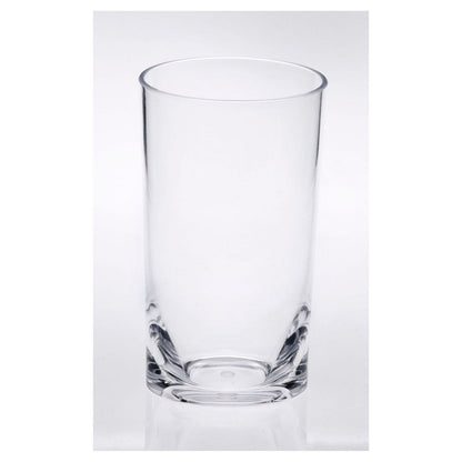 Leading Ware Oval Halo Tritan Glasses Set of 4 Hi Ball 15oz Clear Plastic BPA Free