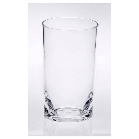 Leading Ware Oval Halo Tritan Glasses Set of 4 Hi Ball 15oz Clear Plastic BPA Free