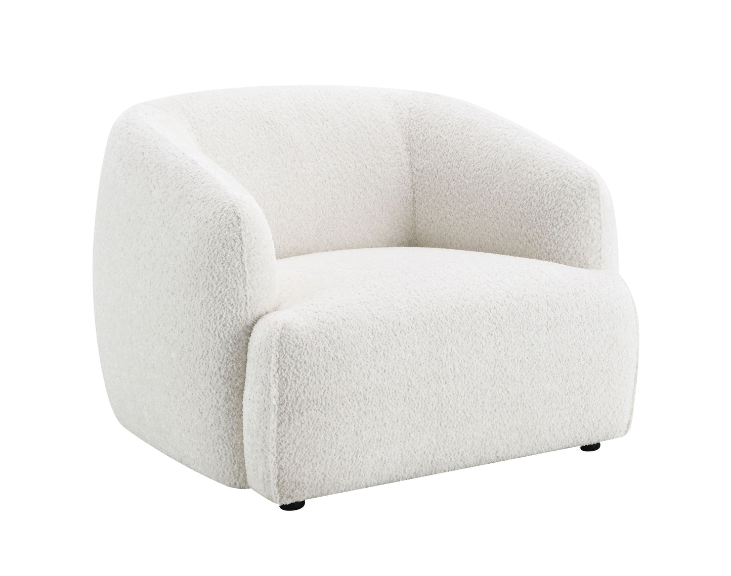 Lucifer White Shimmer Fabric Chair