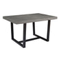 Forest Metal and Solid Distressed Dining Table by Walker Edison