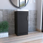 Sevilla Bathroom Vanity, Single Door Cabinet, Black