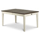 Cayla - Table - Dark Oak & White