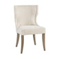 Elegant Design Dining Chair Cream Polyester 23.25' x 26.5' x 37.25'