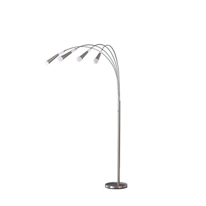72' Kiery 4 Arm Aluminum Led Arc Floor Lamp