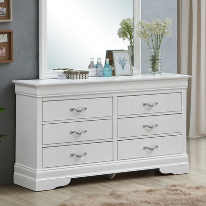 Lorana G6590-D Dresser , Silver Champagne
