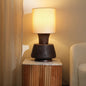 Handcrafted Artisanal  Decorative Table Lamp with Wooden BaseFor Living Room-Bedroom-Home Decor-Tabletop-13X13X26.5'