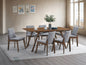 Kaela Walnut Finish Dining Table
