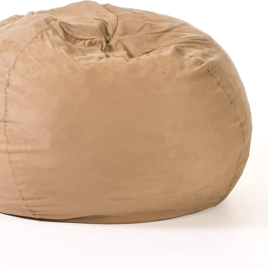 Comfortable High-Density Shredded Foam Bean Bag Chair with Removable Microsuede Cover, Tuscany