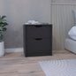 Double Drawer Nightstand 19'H, Bedside Table, Black