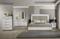 Mist Queen 5-Piece Set – Two-Tone High-Gloss Marble & Lacquer Finish with LED Lighting, Spacious Velvet-Lined Storage White