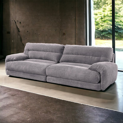 Cadenza Gray Corduroy Sofa