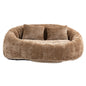 Bean Bag Sofa Lazy Sofa Durable Comfort Lounger High Back Bean Bag Chair Couch in Coffee Chenille for Adults and Kids