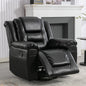 360°Swivel and Rocking Home Theater Recliner Manual Recliner Chair with Wide Armrest for Living Room,Bedroom, Black(Old Sku:PP302953AAB)
