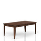 Casual Dining Table With Four Storage Drawers in Brown Finish