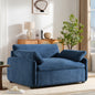 [Video]50*43' Oversized Chenille Single Sofa Chair,Wide and Deep Seat Accent Chair,Modern Upholstered Comfy Armchair,Color Blocking Couch Lounge with Pillows for Living Room,Apartment,Bedroom,7 Colors